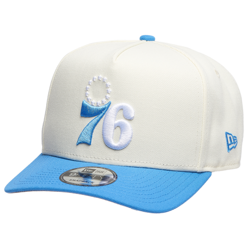  - New Era 76ers 950AF Curve Chrome Cap - Tan/Carolina