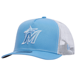 Men's - New Era Marlins 950AF Curve 25th Aniv Sky Cap - Tan/Blue