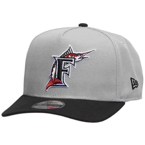 MENS - New Era Marlins 950AF Curve 10th Anniversary Cap - Gray/Black