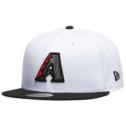 Men's - New Era Diamondbacks 5950 25th Anniversary Cap - White/Black