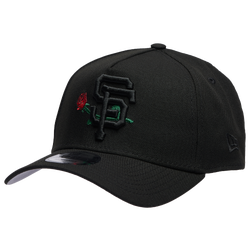 Men's - New Era Giants Bob Rose 9FORTY A-Frame Cap - Black/Black
