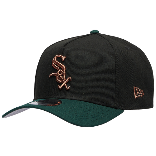 New Era Mens Chicago White Sox White Sox 9FORTY A-Frame Metallic Cap - - Green / Black