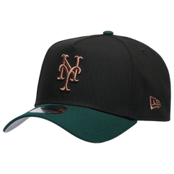 Men's - New Era Mets 9FORTY A-Frame Metallic Cap - Black/Green