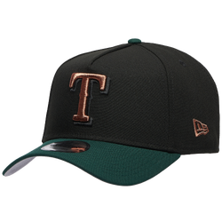 Men's - New Era Rangers 9FORTY A-Frame Metallic Cap - Black/Green