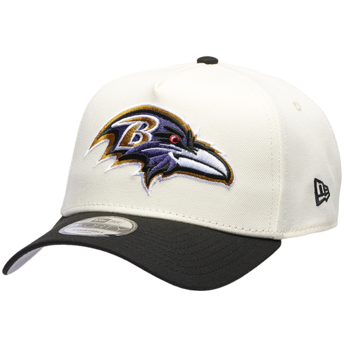 New Era Mens Baltimore Ravens Ravens 9FORTY A-Frame Cap - - White / Black