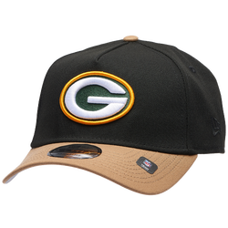 Men's - New Era Packers 9FORTY A-Frame Cap - Black/Tan