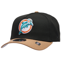 Men's - New Era Dolphins 9FORTY A-Frame Cap - Tan/Black