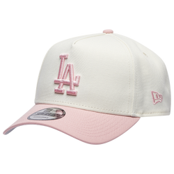 Adult - New Era Dodgers 9FORTY A-Frame Cap - Pink Rouge/Chrome