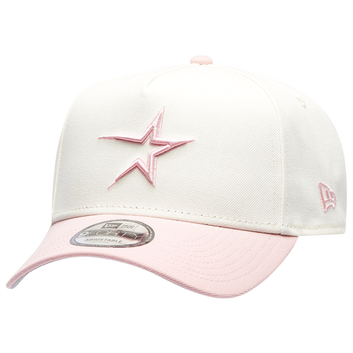New Era Houston Astros  Astros 9forty A-frame Cap In Pink Rouge/chrome
