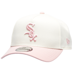 Adult - New Era White Sox 9FORTY A-Frame Cap - Chrome/Pink Rouge