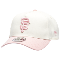 Adult - New Era Giants 9FORTY A-Frame Cap - Chrome/Pink Rouge