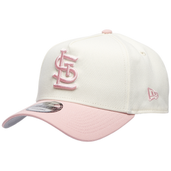 Adult - New Era Cardinals 9FORTY A-Frame Cap - Chrome/Pink Rouge