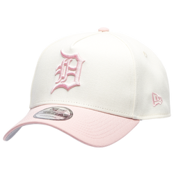 Adult - New Era Tigers 9FORTY A-Frame Cap - Chrome/Pink Rouge