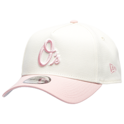 Adult - New Era Orioles 9FORTY A-Frame Cap - Chrome/Pink Rouge
