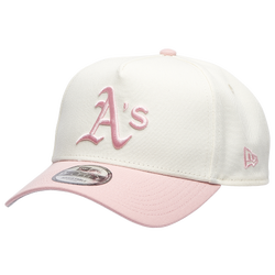 Adult - New Era Athletics 9FORTY A-Frame Cap - Chrome/Pink Rouge