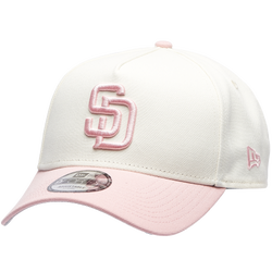 Adult - New Era Padres 9FORTY A-Frame Cap - Chrome/Pink Rouge