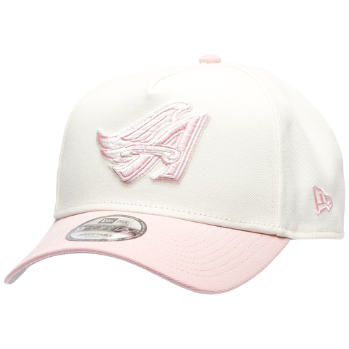 New Era Los Angeles Angels  Angels 9forty A-frame Cap In Chrome/pink Rouge