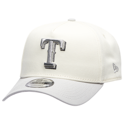 Men's - New Era Rangers 9FORTY A-Frame Metallic Cap - Silver/Chrome