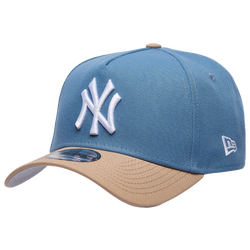 Adult - New Era Yankees 9FORTY A-Frame Cap - Faded Blue/Caramel