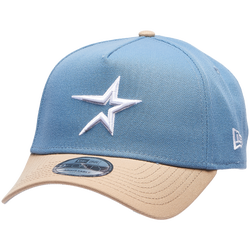 Adult - New Era Astros 9FORTY A-Frame Cap - Faded Blue/Caramel