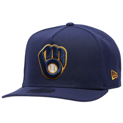 MENS - New Era Brewers 25 All-Star Game 9FIFTY AF Curve Cap - Light Navy/Yellow