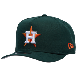 Men's - New Era Houston Astros 45th 9FIFTY A-Frame Curve Cap - Orange/Dark Green