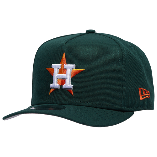  - New Era Houston Astros 45th 9FIFTY A-Frame Curve Cap - Orange/Dark Green