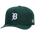 New Era Detroit Tigers Standard 9FIFTY A-Frame Curve Cap - Men's Dark Green/White