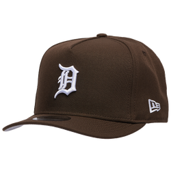 Men's - New Era Detroit Tigers 00 9FIFTY A-Frame Curve Cap - Walnut/White