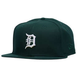 Men's - New Era Detroit Tigers Standard 59FIFTY Cap - White/Dark Green