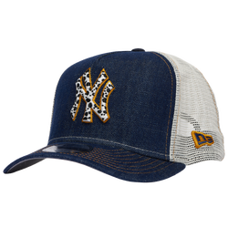 Men's - New Era Yankees 96 LTN 9FIFTY A-Frame Curve Cap - Denim/Chrome