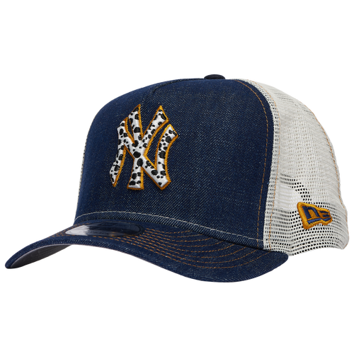  - New Era Yankees 96 LTN 9FIFTY A-Frame Curve Cap - Denim/Chrome