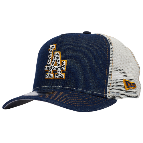  - New Era Dodgers 40 LTN 9FIFTY A-Frame Curve Cap - Chrome/Denim