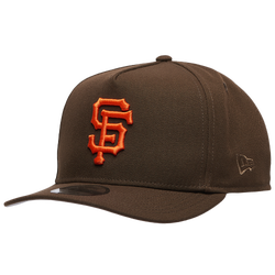 Men's - New Era Giants 950AF 50th Anniversary Curve Cap - Brown/Brown