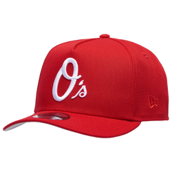 Men's - New Era Orioles 950AF 30th Anniversary Curve Cap - Red/Red