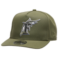 New Era Marlins 950AF 10th Anniversary Curve Cap - New Era Olive