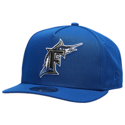 Men's - New Era Marlins 950AF 10th Anniversary Curve Cap - Blue/Blue