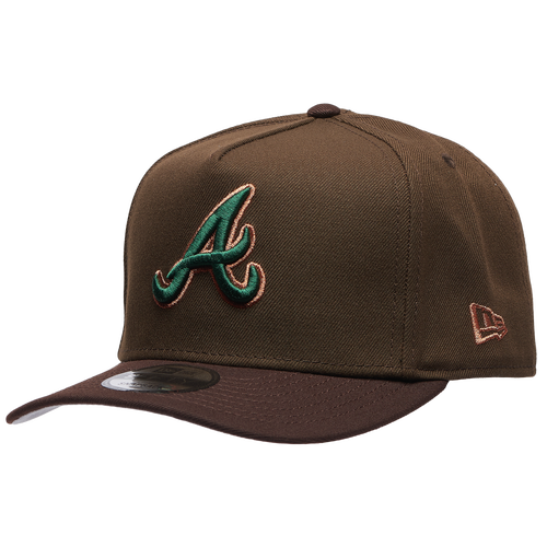  - New Era Braves 9FIFTY A-Frame Curve 30th Cap - Burnt Wood/Dark Green