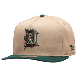 Men's - New Era Tigers 9FIFTY A-Frame Curve 05 All-Star Game Cap - Camel/Dark Green