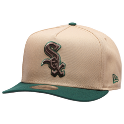 Men's - New Era White Sox 9FIFTY AF Curve 05 World Series Cap - Camel/Dark Green