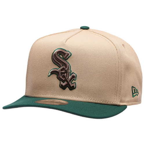  - New Era White Sox 9FIFTY AF Curve 05 World Series Cap - Camel/Dark Green