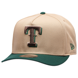 Men's - New Era Rangers 9FIFTY A-Frame Curve Cap - Camel/Dark Green