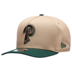 Men's - New Era Padres 9FIFTY A-Frame Curve 25th Cap - Dark Green/Camel