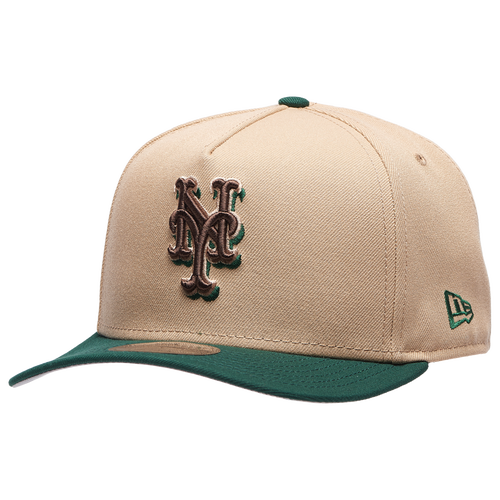  - New Era Mets 9FIFTY A-Frame Curve 25th Cap - Camel/Dark Green