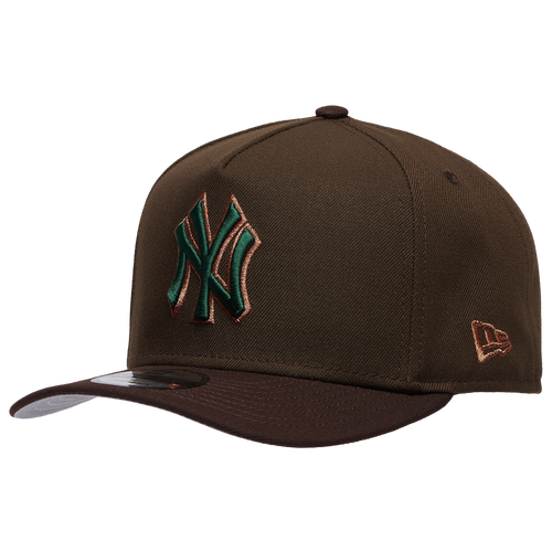  - New Era Yankees 9FIFTY A-Frame Curve ING Cap - Burnt Wood/Green