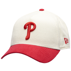 Adult - New Era Phillies 940 A Frame Cap - White/Red