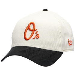 Adult - New Era Orioles 940 A Frame Corduroy Cap - White/Black
