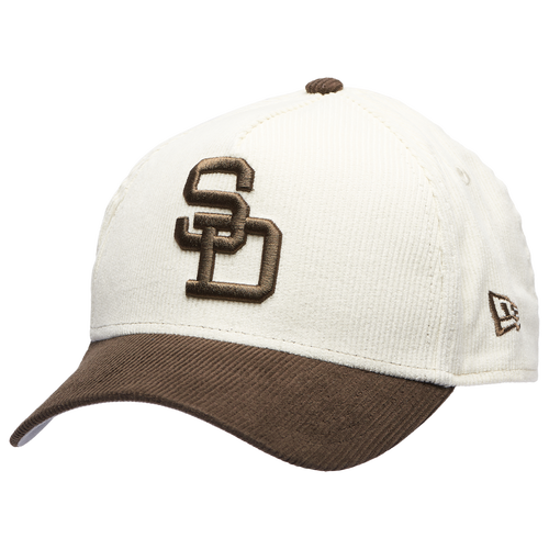 New Era Womens San Diego Padres Padres 940 A Frame Cordory Cap - Adult - Brown / White