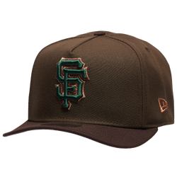 Men's - New Era Giants 9FIFTY A-Frame Curve Cap - Burnt Wood/Green