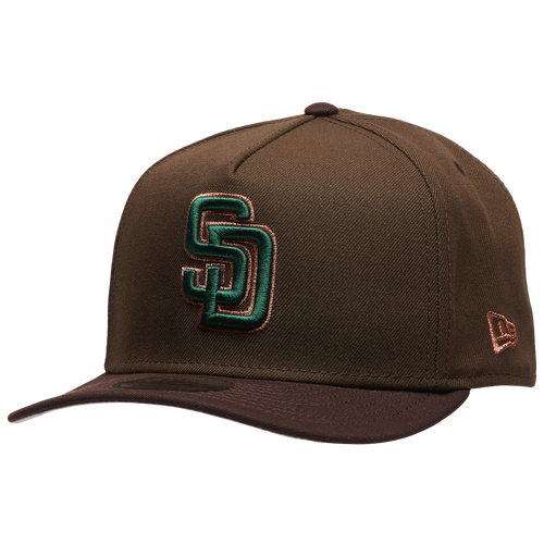  - New Era Padres 9FIFTY A-Frame Curve Cap - Burnt Wood/Green